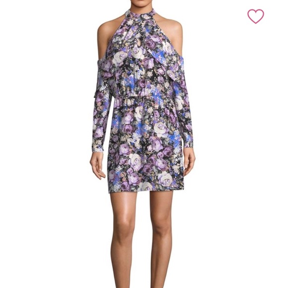 Parker floral Cold Shoulder Dress